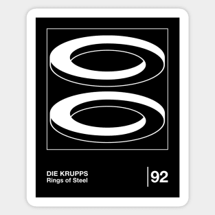 Die Krupps / Minimalist Graphic Fan Artwork Design Sticker